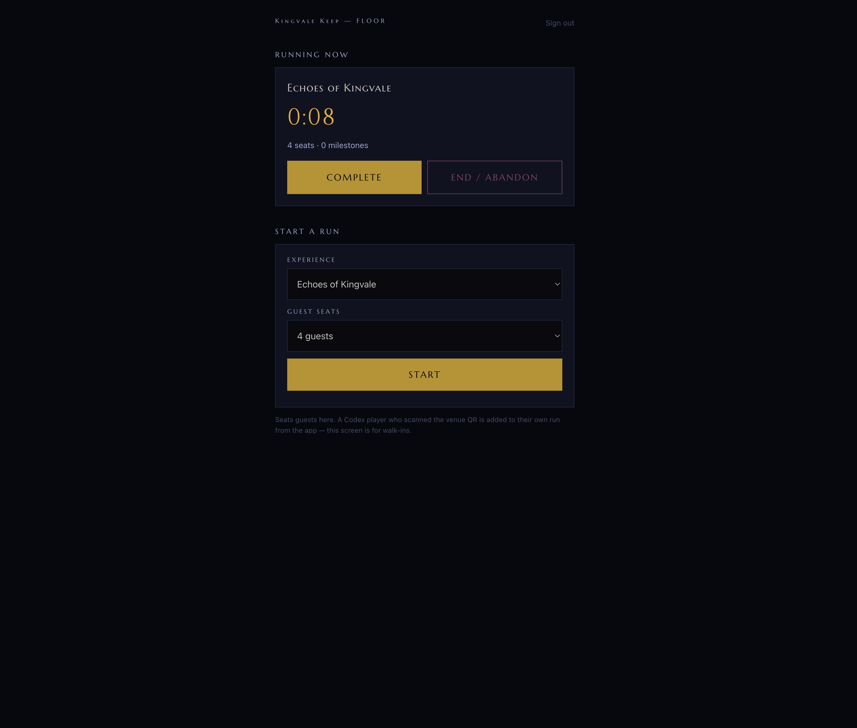 Ops Portal active session